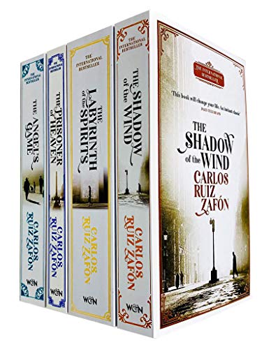 Cemetery of Forgotten Series 4 Books Collection Set By Carlos Ruiz Zafon (The Shadow of the Wind, The Angel's Game, The Prisoner of Heaven, The Labyrinth of the Spirits)